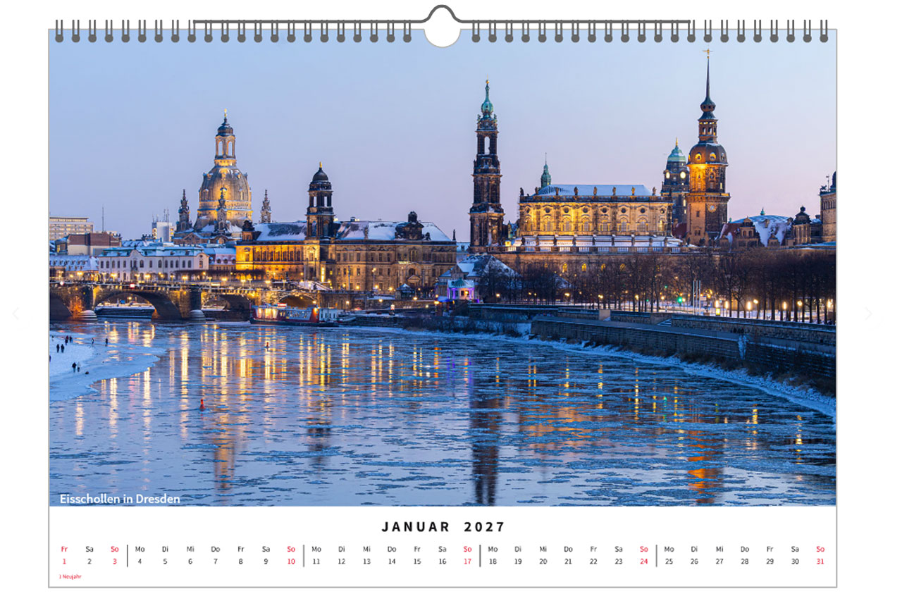 Fotokalender Sachsen 2027 *A3* brilliante Fotoserie aus Sachsen – Bild 3