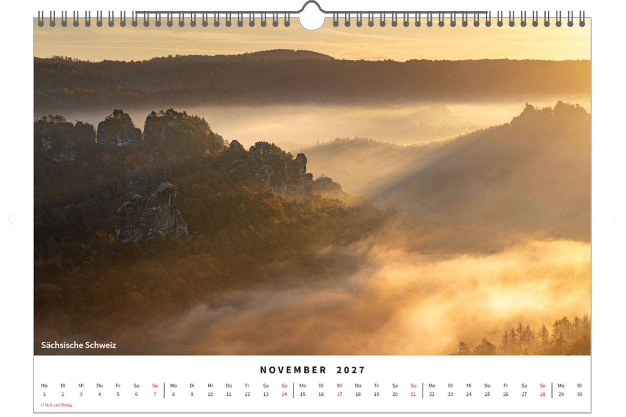 Fotokalender Sachsen 2027 *A3* brilliante Fotoserie aus Sachsen – Bild 7