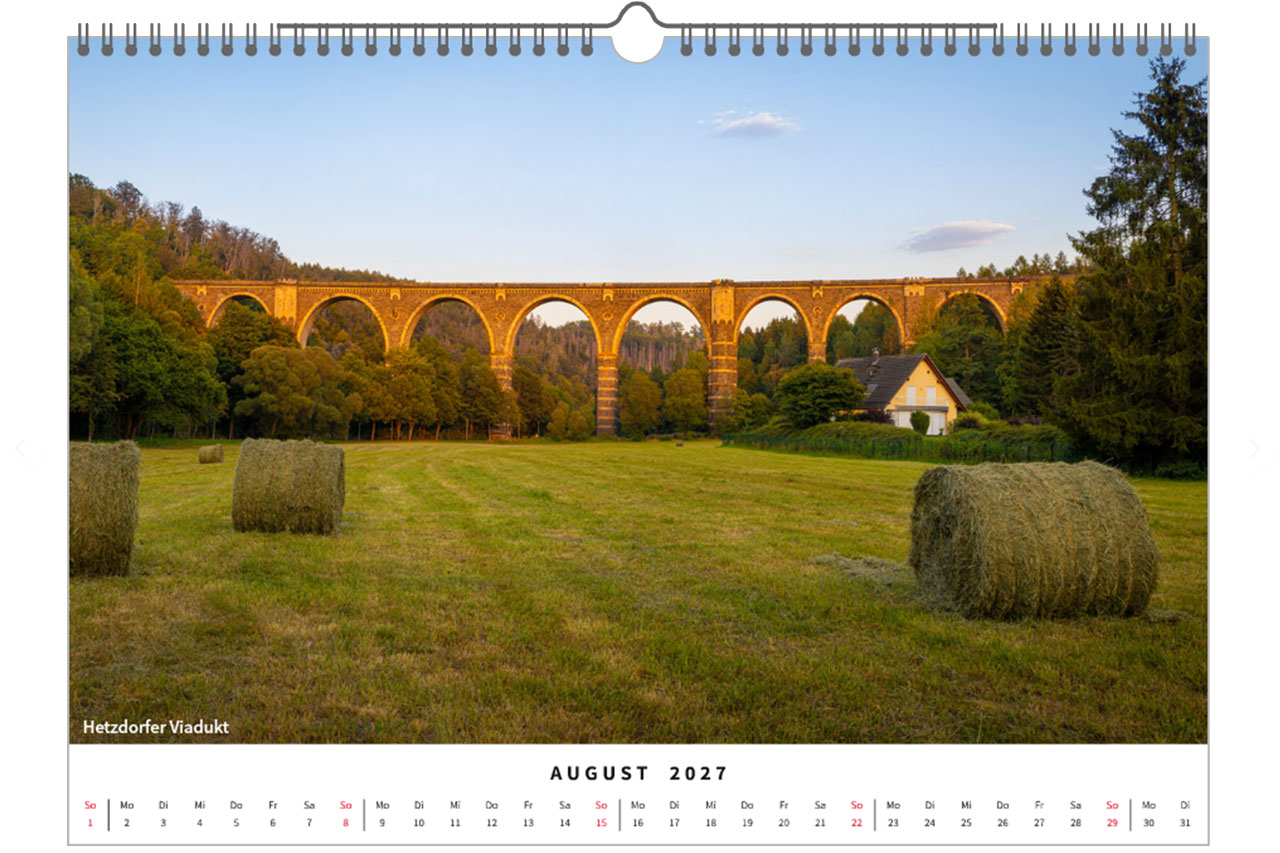Fotokalender Sachsen 2027 *A3* brilliante Fotoserie aus Sachsen – Bild 8