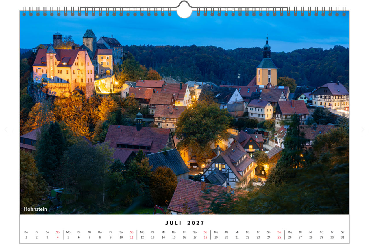 Fotokalender Sachsen 2027 *A3* brilliante Fotoserie aus Sachsen – Bild 10