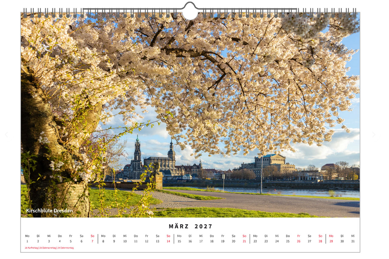 Fotokalender Sachsen 2027 *A3* brilliante Fotoserie aus Sachsen – Bild 5