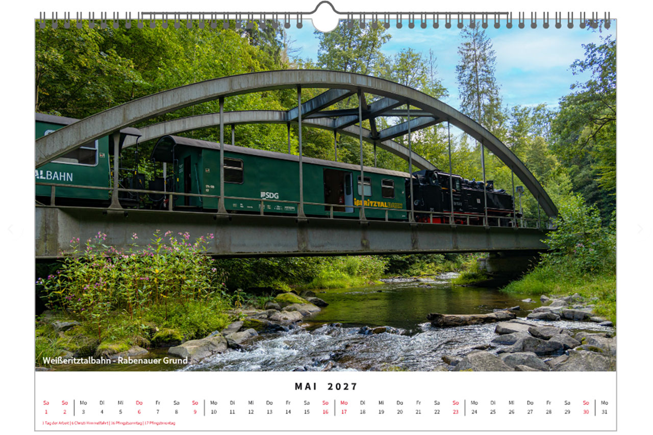 Fotokalender Sachsen 2027 *A3* brilliante Fotoserie aus Sachsen – Bild 14